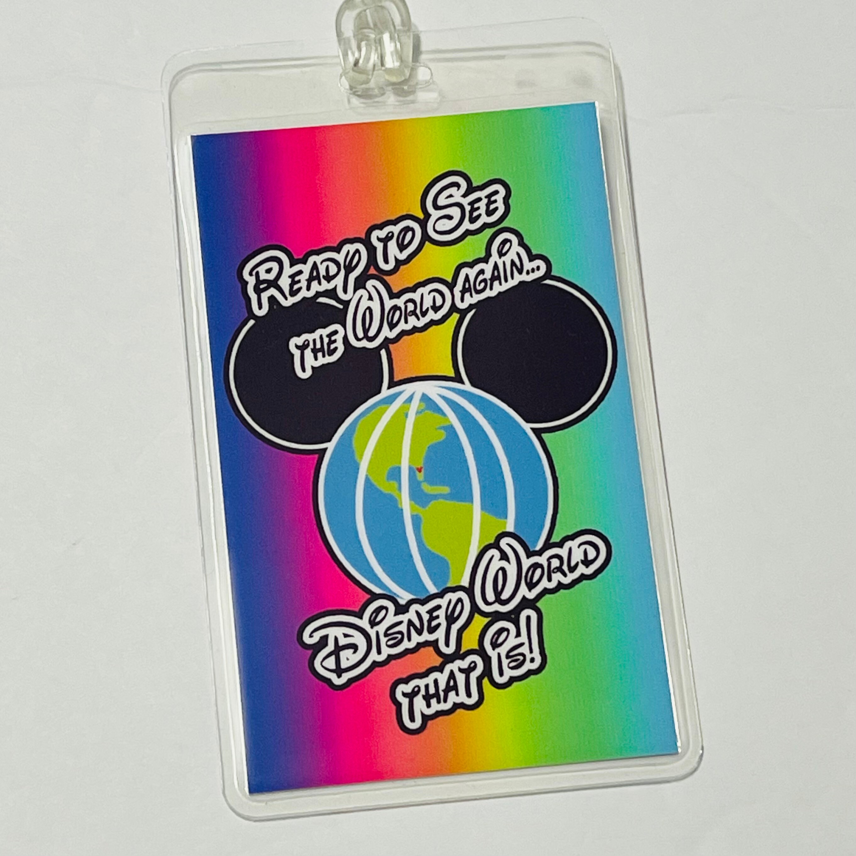 World Travel DISNEY Luggage Tags Disney World Luggage Tag Etsy