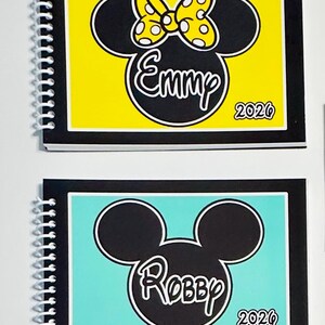 Disney Autograph Book Personalized - Mickey or Minnie Mouse Designs - With / Without the Bow - Your choice - 4"x6" - 25 pages - trip reveal afbeelding 6