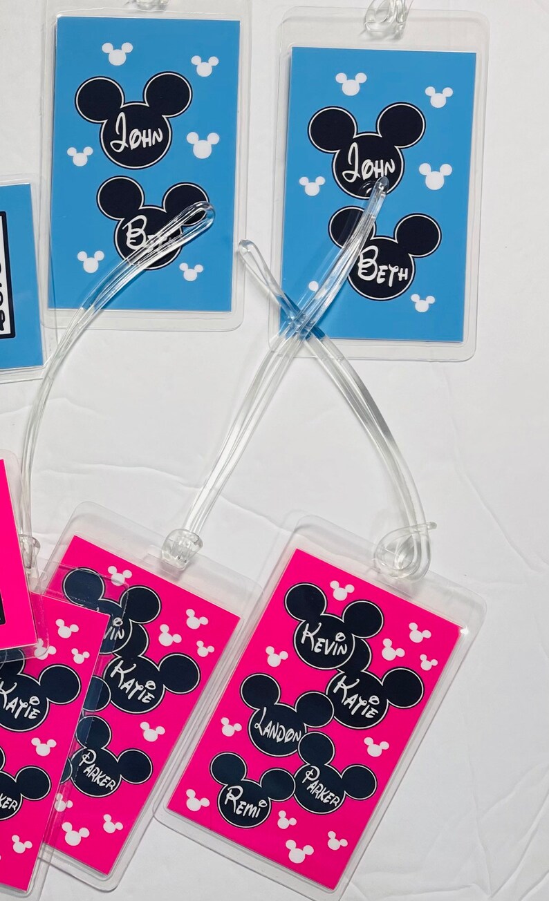Disney Luggage Tags Mickey Luggage Tag Personalized MICKEY Etsy