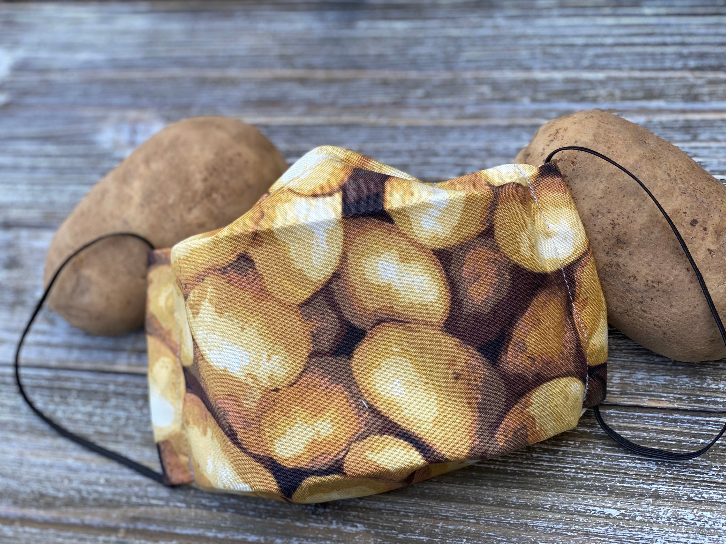 Couch Potato Face Mask Baked Potatoes Mask Mashed Potato Etsy