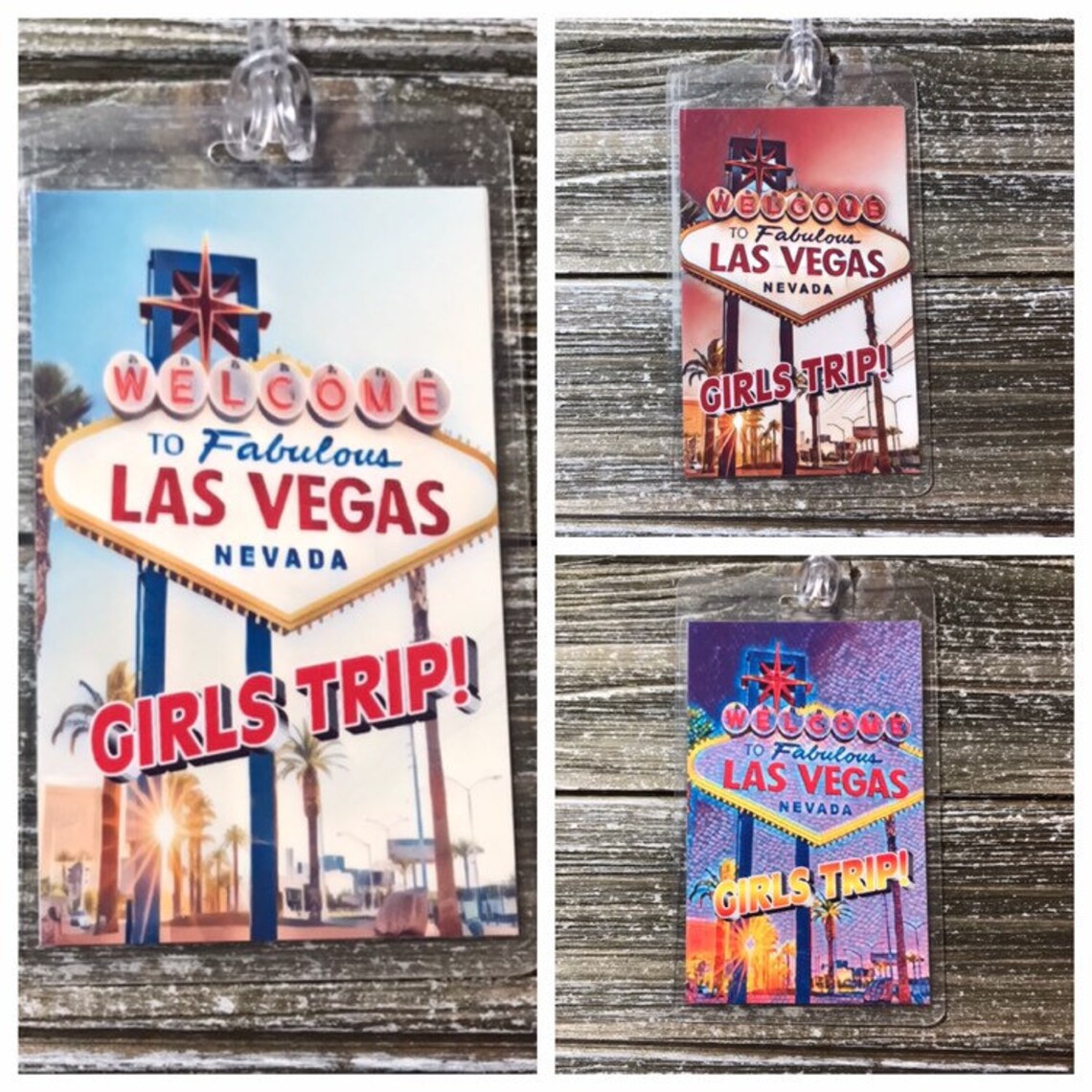 Las Vegas Girls Trip Luggage Tags Personalized Girls Etsy