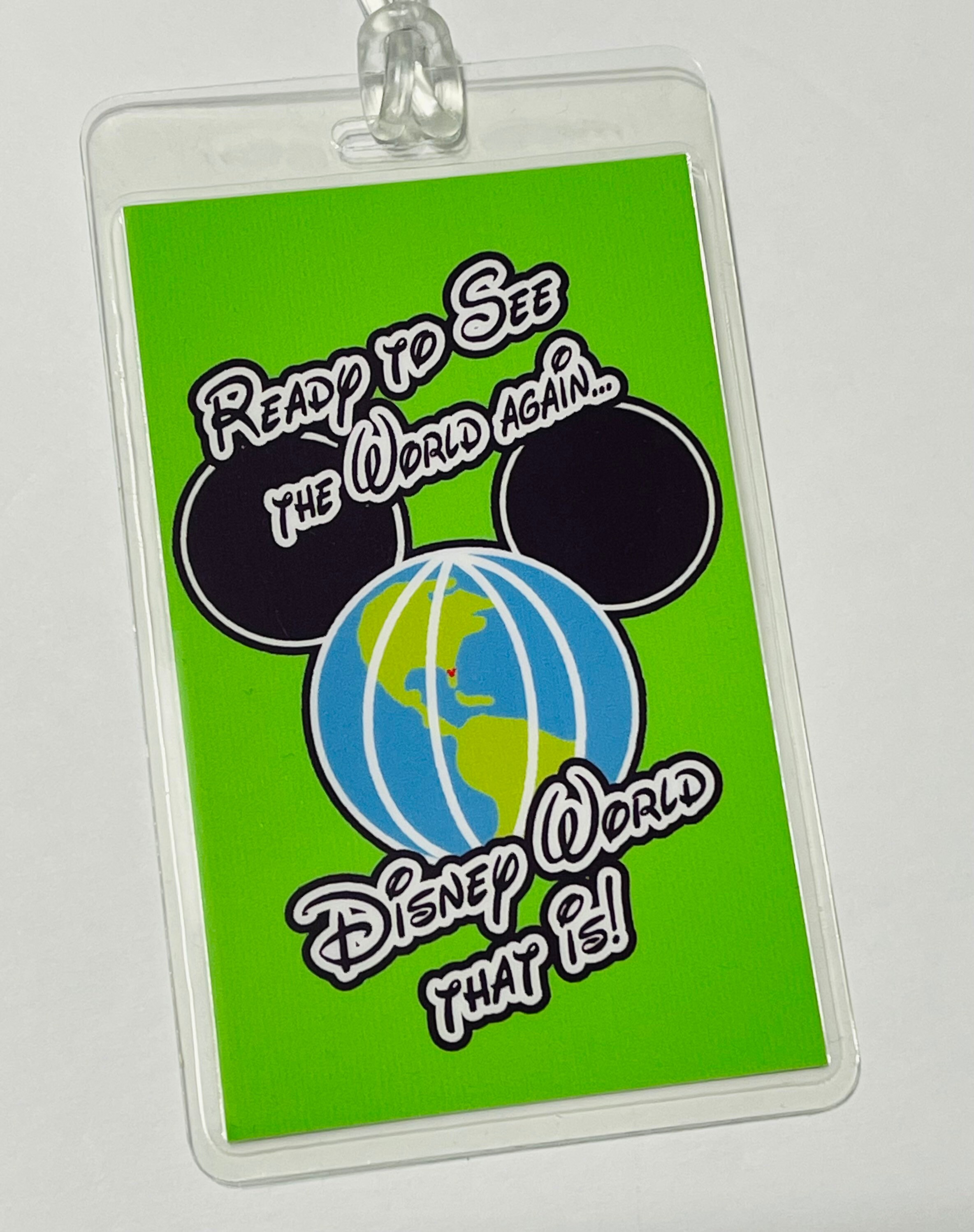World Travel DISNEY Luggage Tags Disney World Luggage Tag Etsy