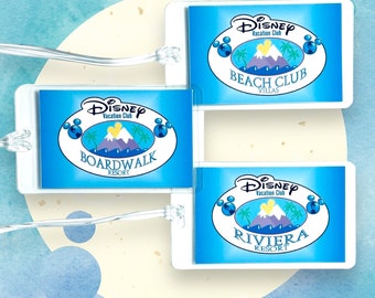 Personalized Disney Vacation Club Luggage Tag – Resort Trip Reveal
