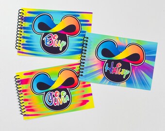 Disney Autograph Book - Infinity AUTISM AWARENESS - Infinity MICKEY Graffiti Design - Autism Spectrum Disorder - 4"x6" Book - neurodivergent