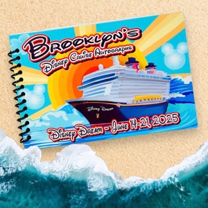 Disney Cruise Autograph Book - All ships available - 4"x6" size with 25 Pages - Trip Reveal Gift - Fish Extender Gift - Surprise Gift -