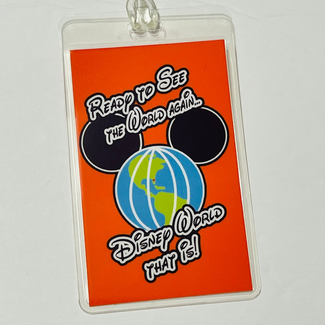 World Travel DISNEY Luggage Tags Disney World Luggage Tag Etsy