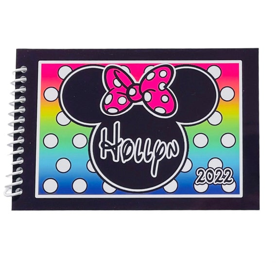 PERSONALISED DISNEY AUTOGRAPH BOOK * SCRAPBOOK MEMORY ALBUM - BOY & GIRL  DESIGN