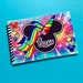 Disney Rainbow Unicorn Autograph Book - Personalized Mickey and Minnie Mouse Unicorn Design 4'x6' size! 