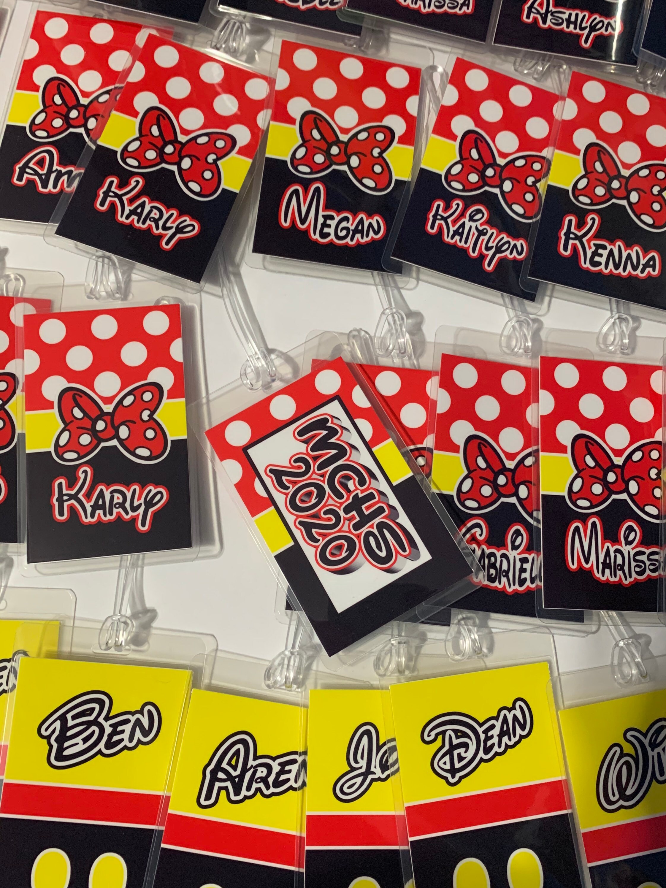 DISNEY Luggage Tags Set of 2 Personalized MICKEY and Etsy