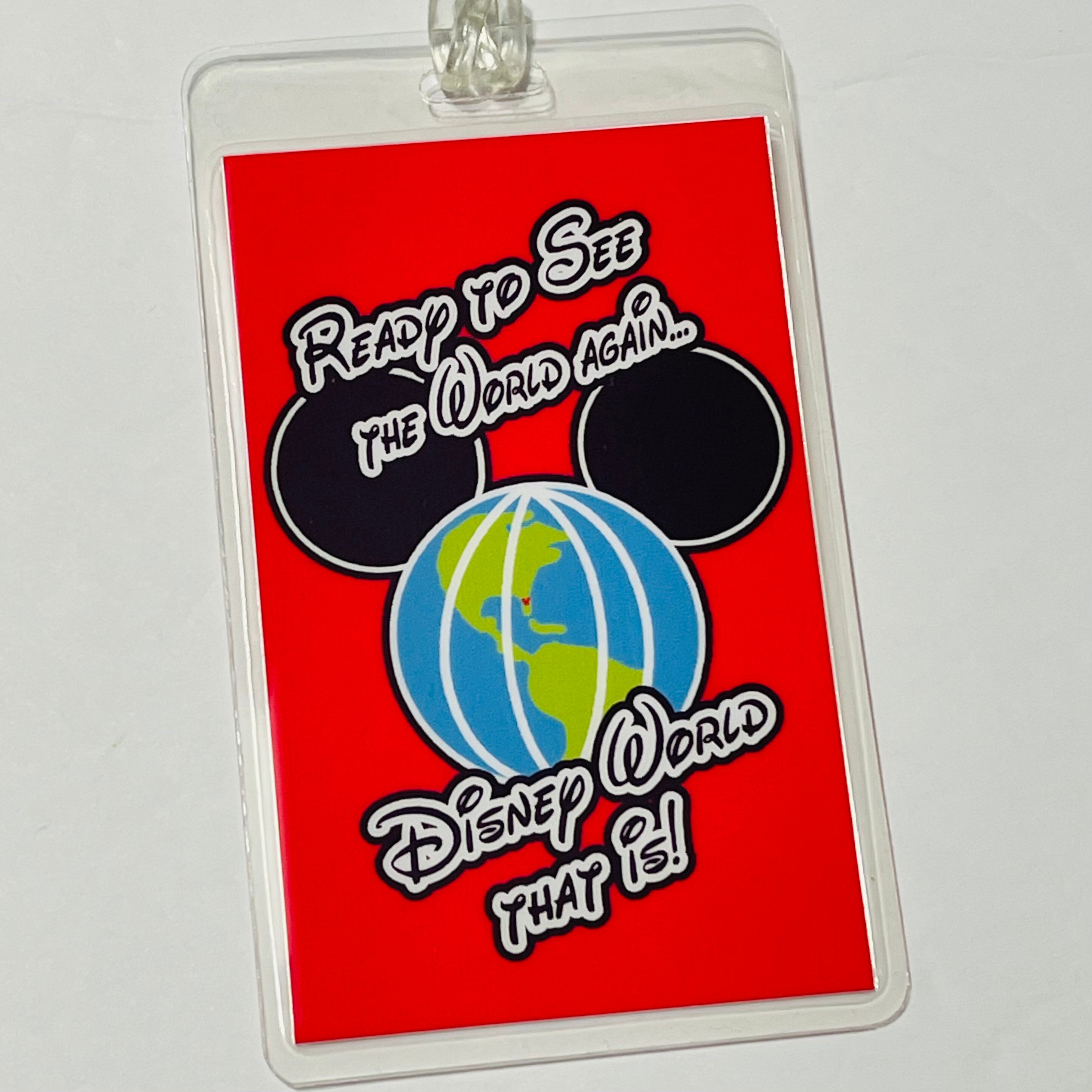 World Travel DISNEY Luggage Tags Disney World Luggage Tag Etsy