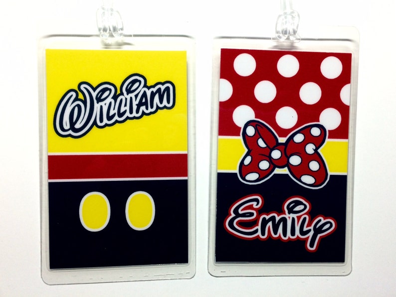 disney luggage tags