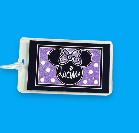 Disney luggage tags personalized sale