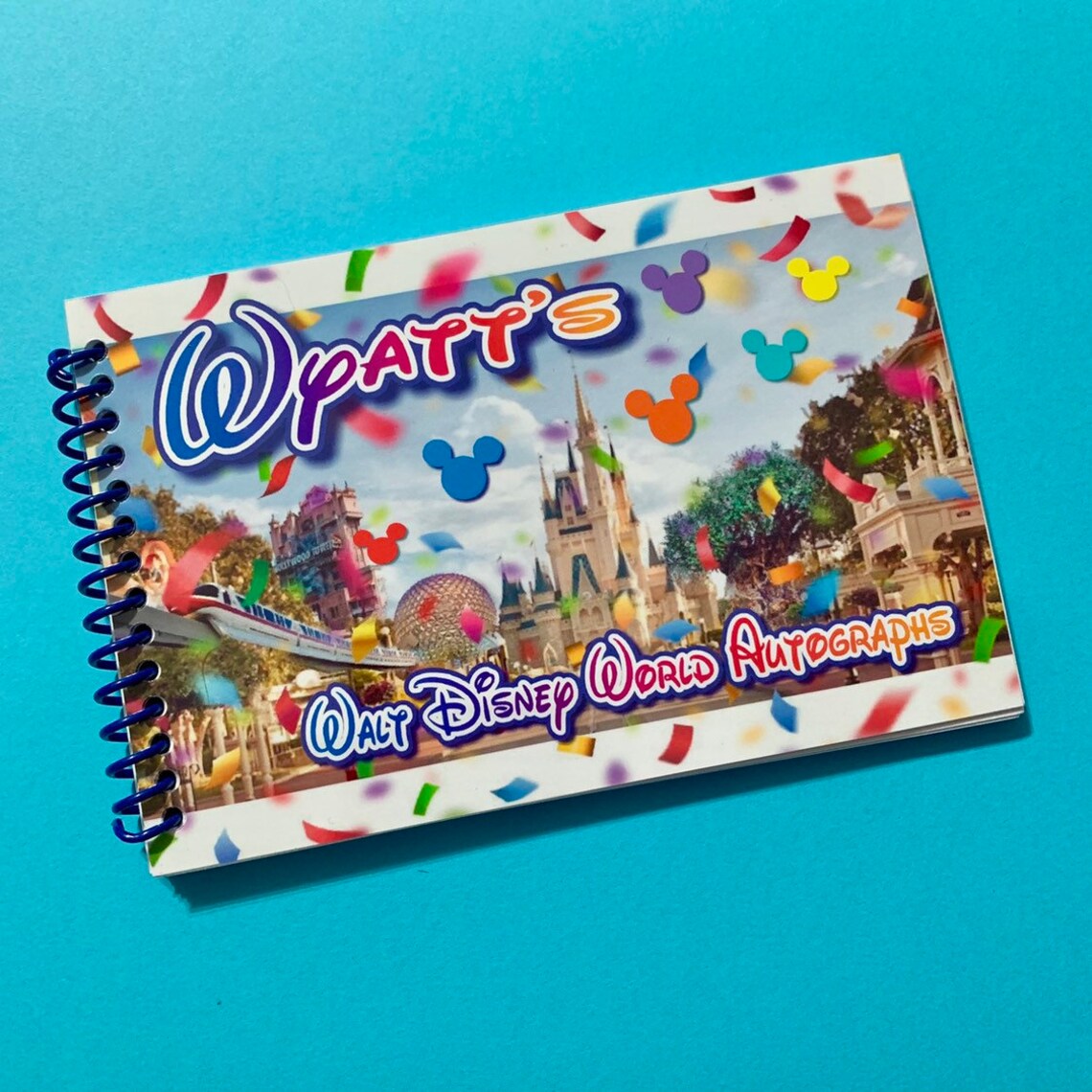 Personalized Disney Autograph Book Disneyland Paris Etsy