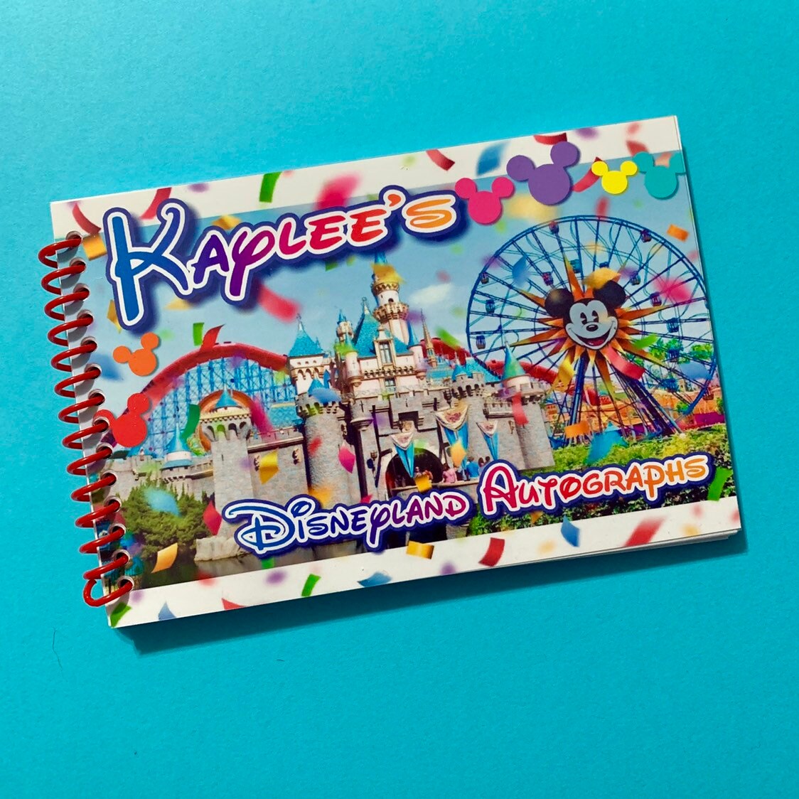 Personalized Disneyland Paris Autograph Book Mickey Castle Eiffel Personalized Disneyland Paris Autograph Book Mickey Castle Eiffel