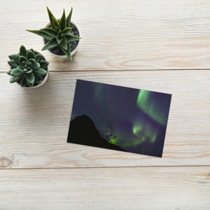 Islanda: Aurora Notecard di Kirkjufell
