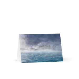 Island: Blaue Lagune Grußkarte