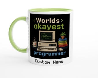 Kubek „Najlepszy programista na świecie” – zabawny ceramiczny kubek do kawy dla programistów