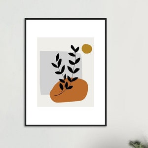 Minimalist framed poster ready to hang, Elegant decoration for stylish spaces.