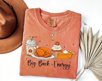 Comfort Colors® Cute Thanksgiving Shirt: Thanksgiving Family Dinner T-Shirt, Thankful Tee