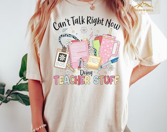 Comfort Colors® Teacher Life Shirt, Back To School Shirt, Teacher Stuff Shirt, Funny Teacher Tee, Gift For New Teachers,Teacher Appreciation