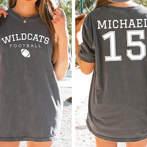 Comfort Colors® Custom School Spirit Shirt, Favorite School Team Mascot Shirt, Back To School Shirt, Custom Text Shirt, School Logo Shirt