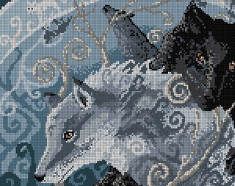 The Wolves of Winter Cross Stitch Charts