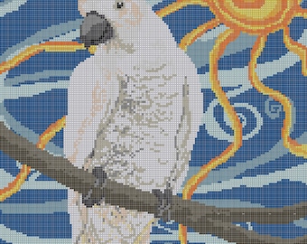 Cockatoo Cross Stitch Chart