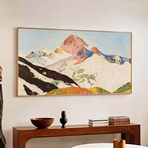 Mountain Art Large Canvas Landscape Print Unframed Panoramic Nature Artwork Scenic Wall Decor for Living Room Entryway
