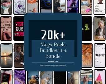 20k+ Faceless Reels & Videos Bundle | Done-For-You Content for TikTok, Instagram, YouTube | PLR/MRR for Creators, Marketers, Entrepreneurs