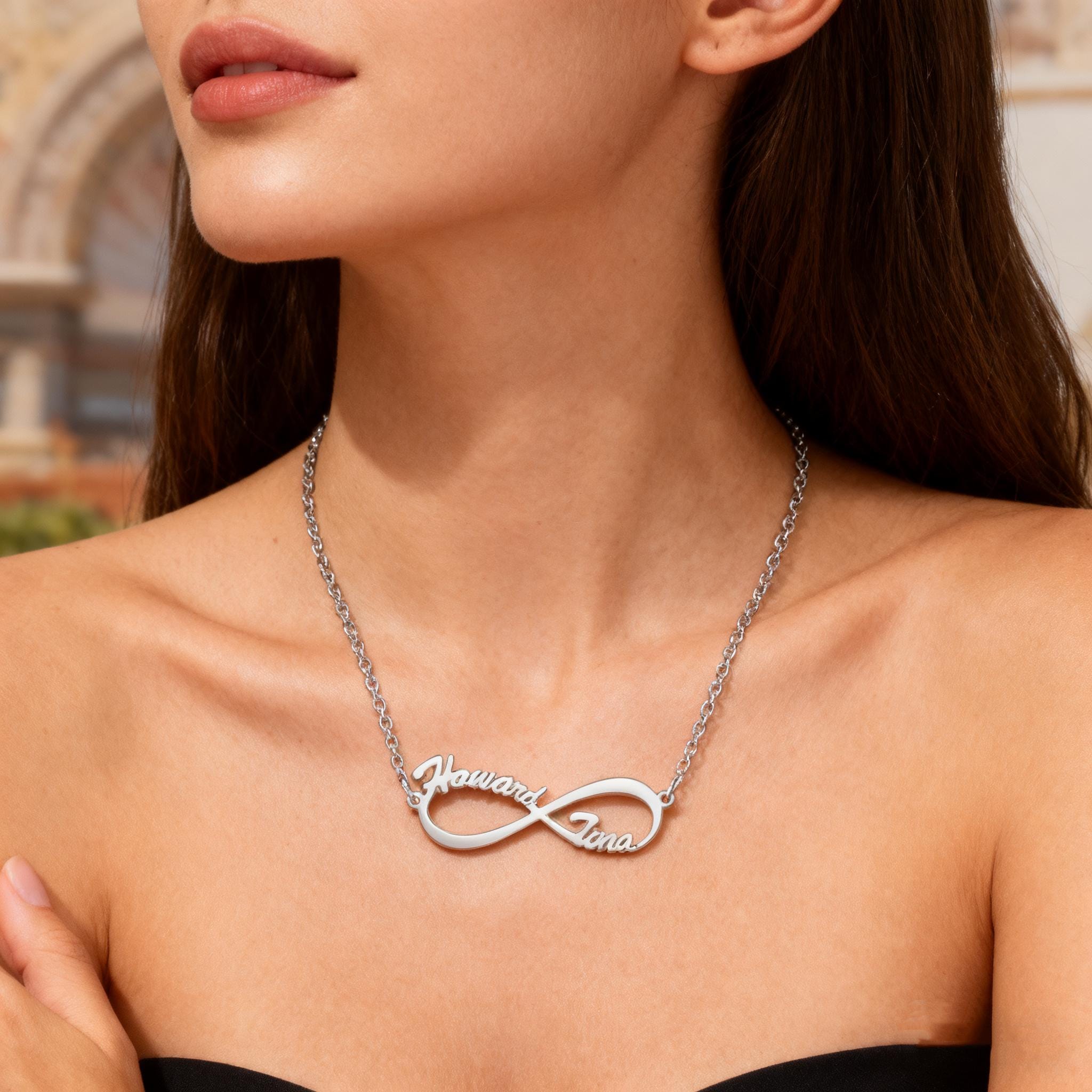 Infinite Loop Necklace - Etsy