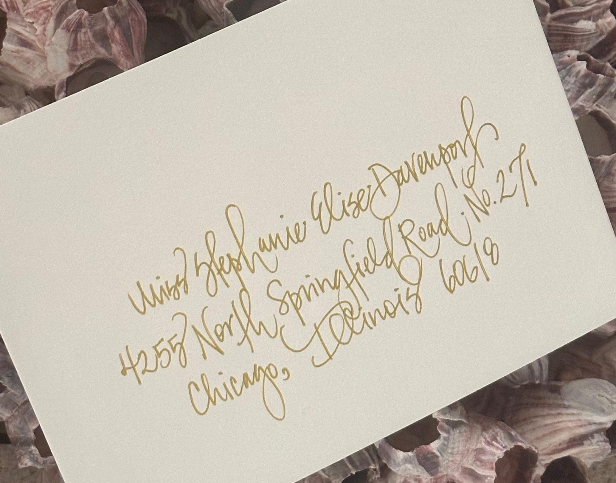 Hand Addressing Hand Addressing | Modern Calligraphy Addressing | Addressing by Hand ...