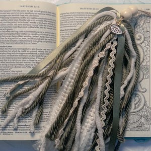 Vintage Inspired Green Bible Tassel | Christian Gift for Women | Faith-Inspired Bible Accessory | Bible Bookmark | Confirmation Gift