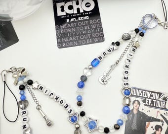 BTS Jin Run Seokjin EP World Tour Inspired Wristlet Phone Charm