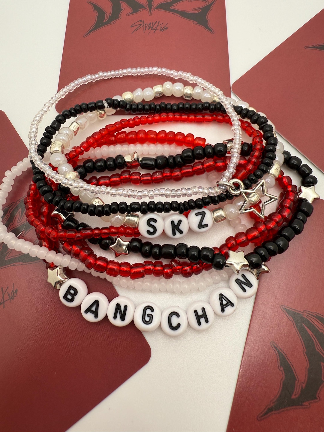 Stray Kids Dominate Inspired Elastic Stack Bracelet, Friendship
