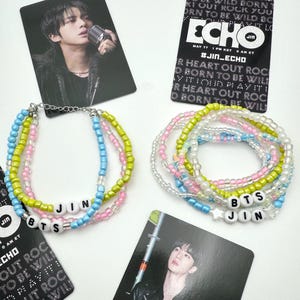 ☆BTSジン着用☆【Aphrose】☆Persona Ball Bead Pipe Bracele.t Amazon.com: KPOP Bracelet or Anklet | CUSTOMIZE | V Jin