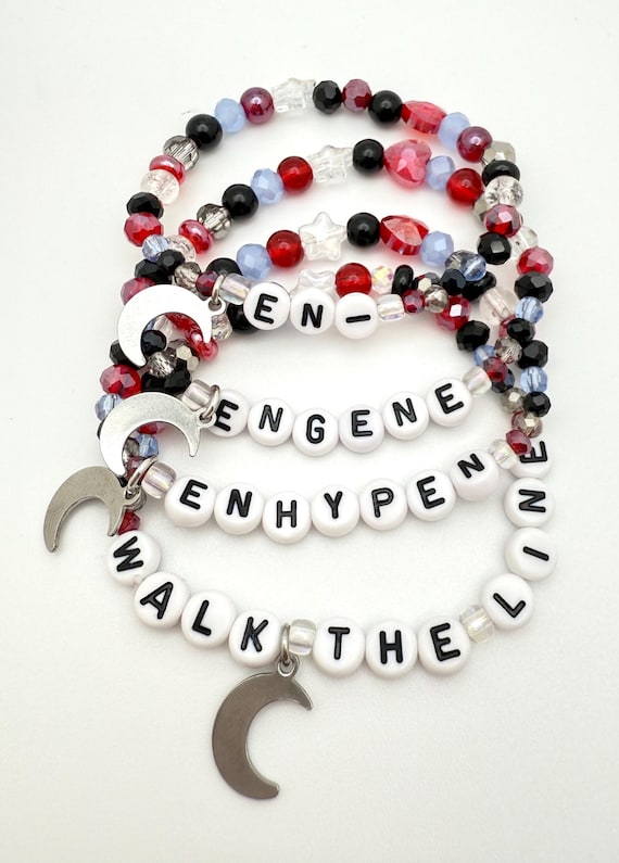 ENHYPEN Inspired Elastic Bias Bracelet, Friendship Bracelet