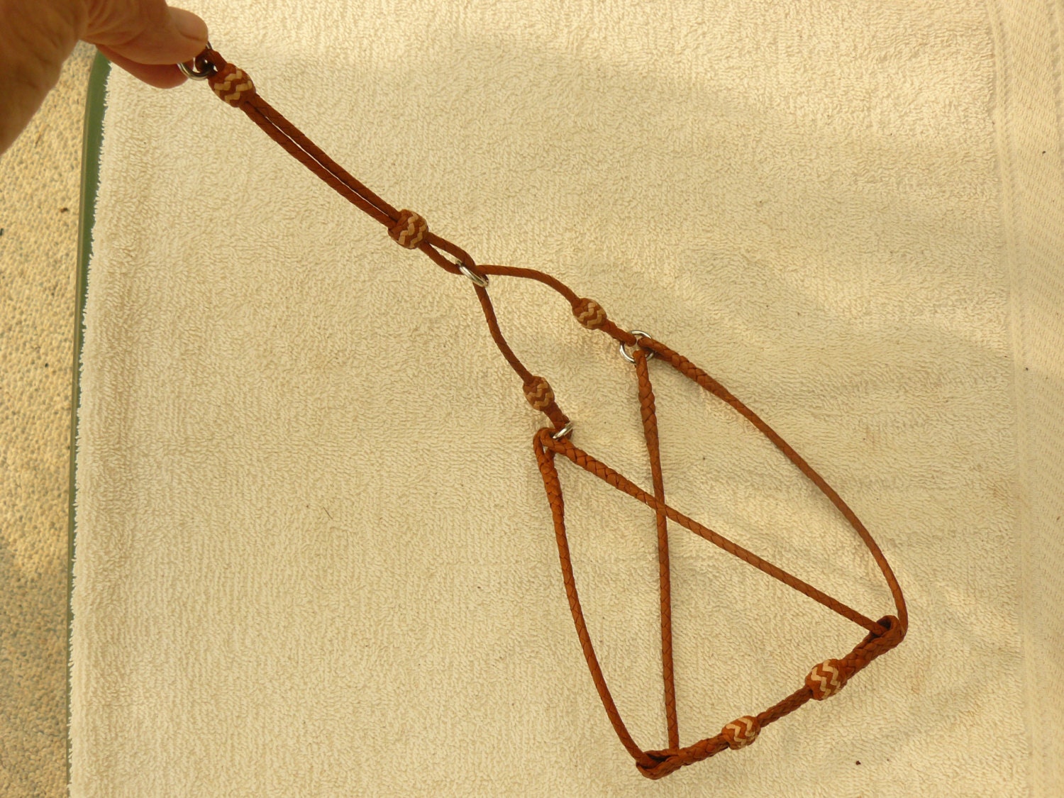 Braided Kangaroo Leather Dog Step In Harness Made To Order Etsy