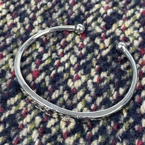 Louis Vuitton Silver Trendy Desinger Bangle Bracelet