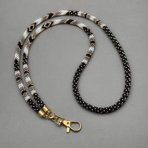 Handmade Beaded Lanyard for Teachers, ID Badge Holder, Boho Beaded Necklace, Stylish Eyeglass Chain, Perfect Teacher Gift Idea