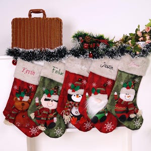 Personalized Christmas Stockings Custom Name Stockings Monogrammed Stockings Family Christmas Decor Unique Holiday Stockings Custom Gifts