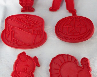 Vintage Tupperware Cookie Cutters CHOICE and Free Ship!