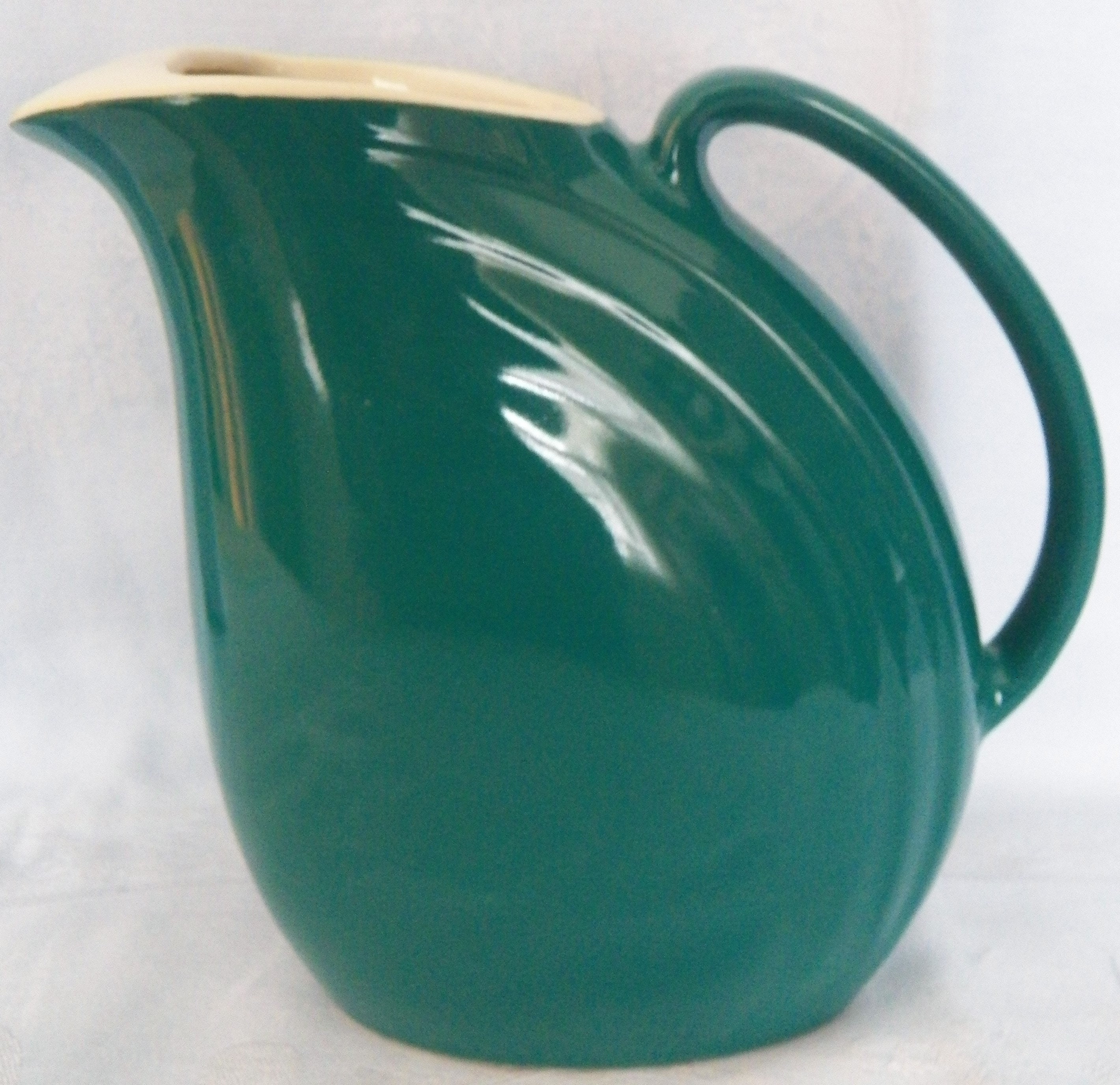 Glass Pitcher Carafe 1970s Peach Green White Bands Juice Carafe Drinks –  Antiques And Teacups