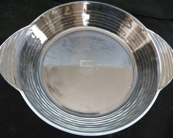 Vintage Libbey Clear Glass 10” Deep Dish Pie Plate