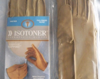 Isotoner Therapeutic (Arthritic) Gloves A25831 2 Pair Size LG Color: Camel