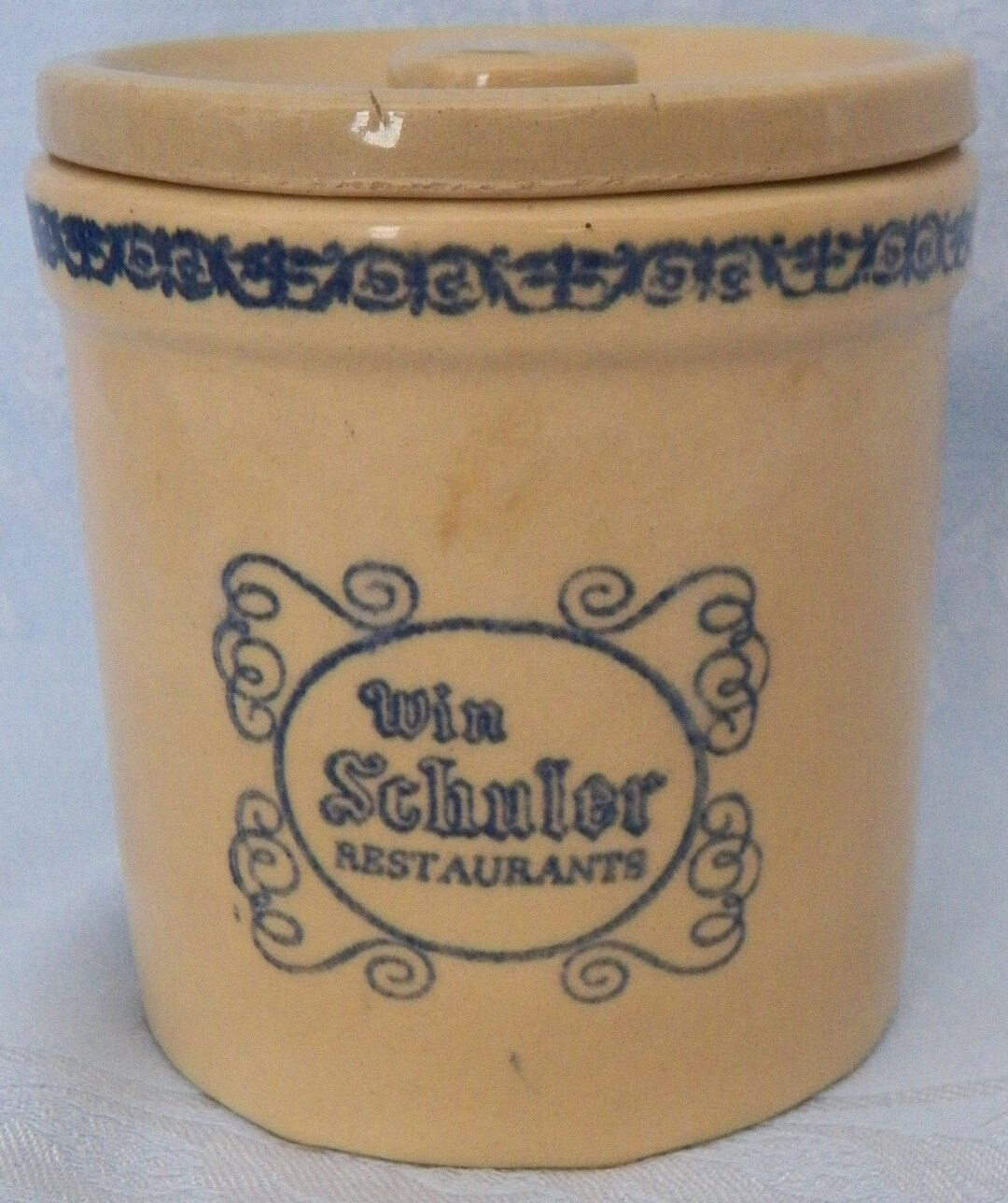 Vintage Win Schuler Restaurants Cheese Crock Etsy