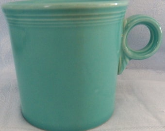 Vintage Homer Laughlin Turquoise Fiestaware 3 .5” Mug Cup
