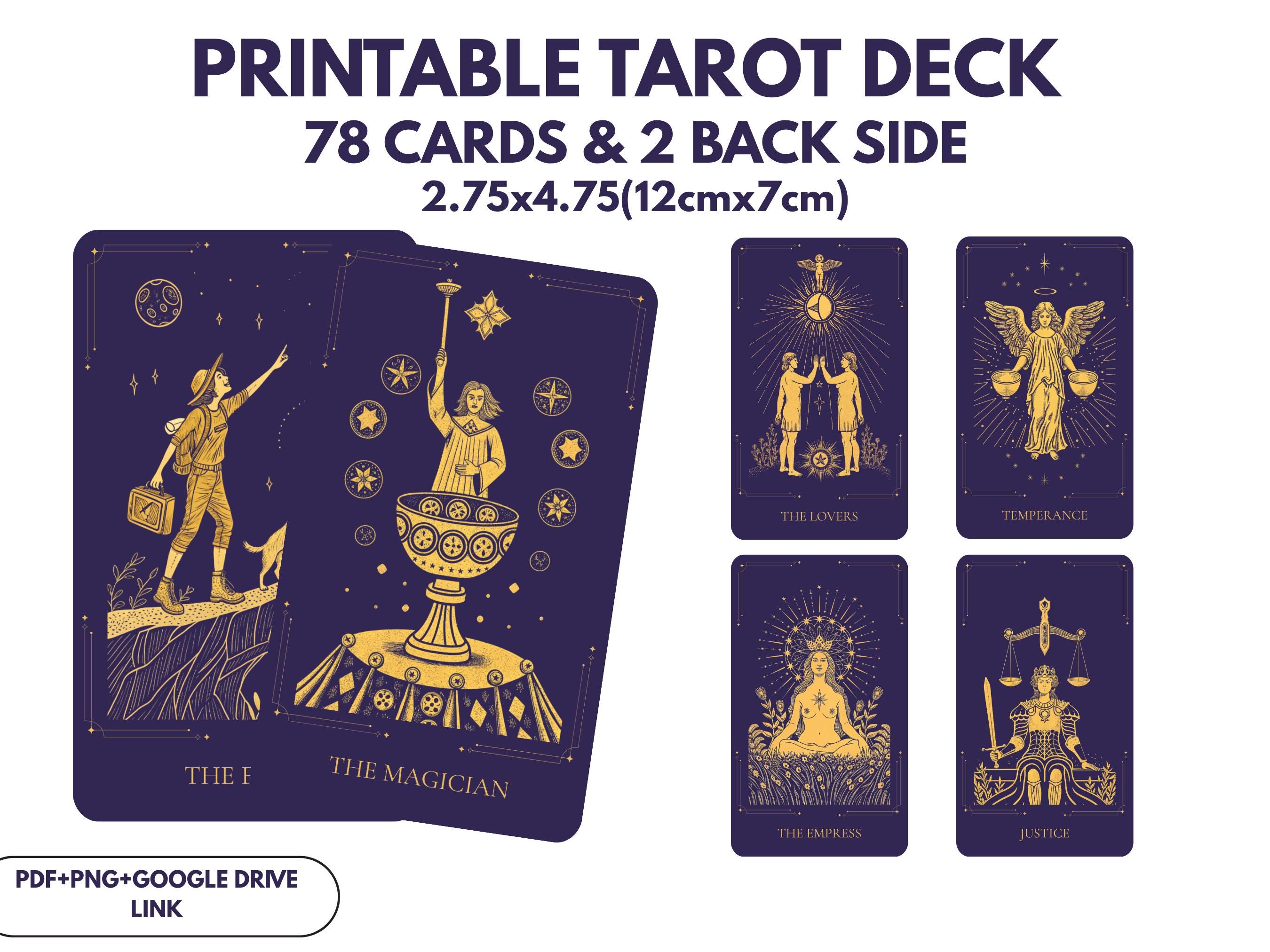 Purple tarot deck - Etsy 日本