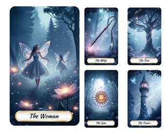 36 Lenormand Deck,Magical Forest Tarot, Printable Tarot Deck Design, Unique Tarot Deck, Digital Cards Deck, Fortune Reading Supply, png, pdf