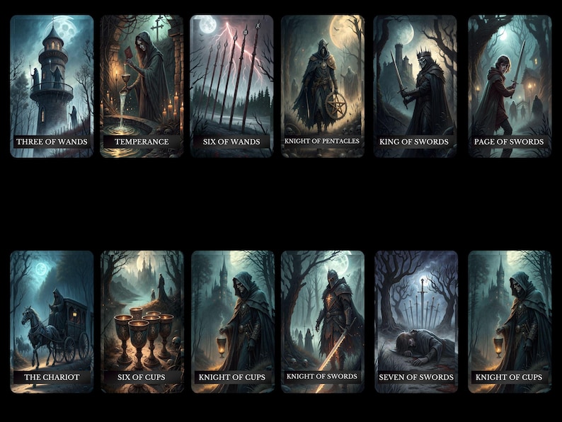Horror Tarot Guide.pdf Horror Tale Tarot Deck Printable: 78 Spooky Tarot Cards Instant ...