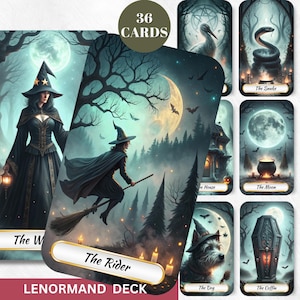Gothic Kunst Arbeit Lenormand Tarot Karten Deck Horror Tarot Drucke Digitales Tarot Deck Spirituelle Geschenke Druckbares Tarot Deck Tarot Kunst Arbeit Png